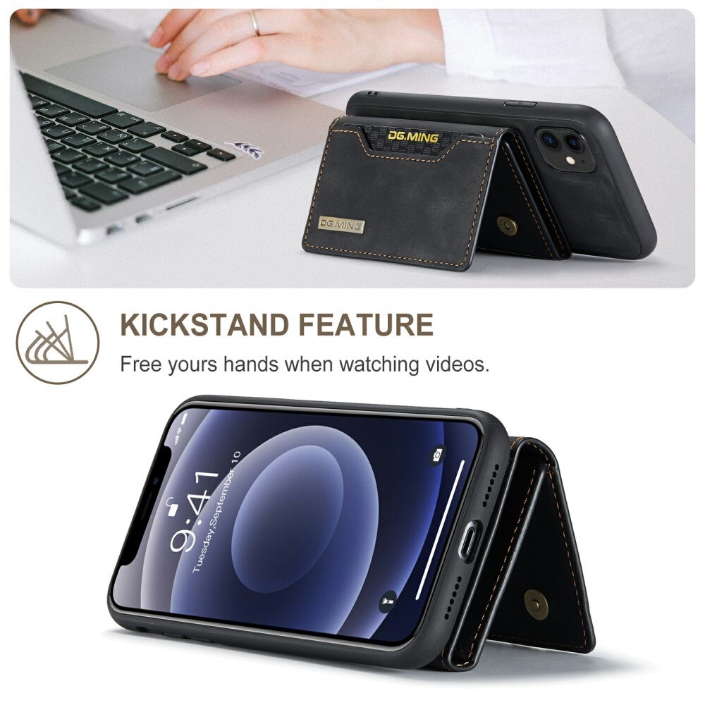 Magnetic Card Slots Case iPhone 11 Zwart