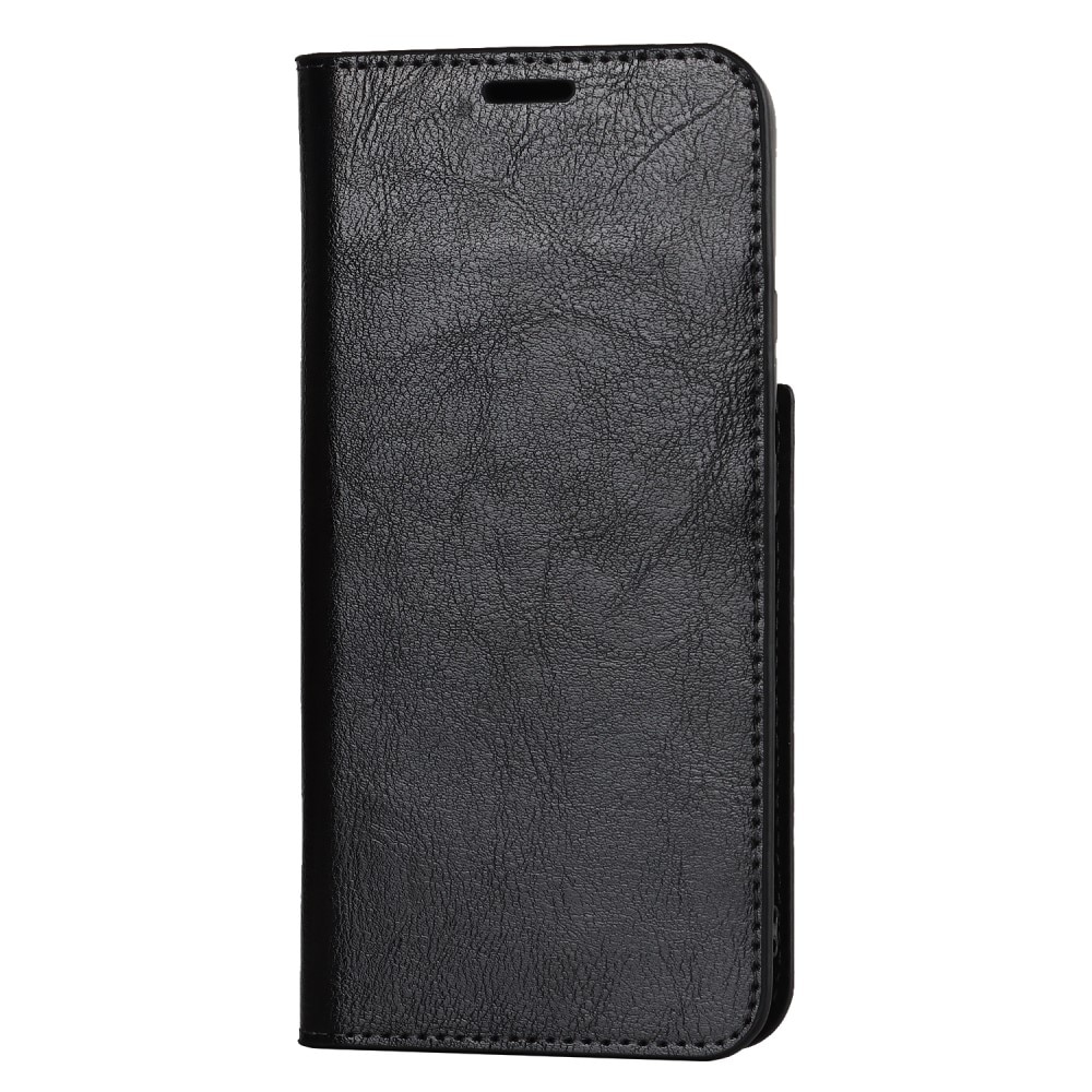 Samsung Galaxy S22 Plus Mobielhoesje Echt Leer Zwart