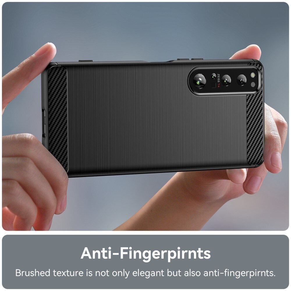 Hoesje TPU Brushed Sony Xperia 1 IV Zwart