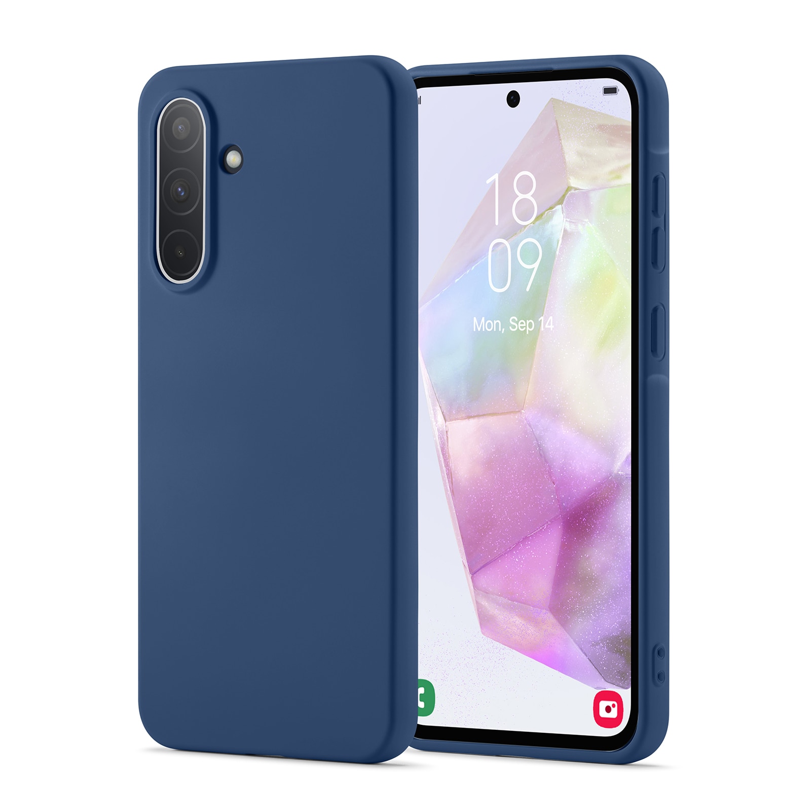 Samsung Galaxy A36 TPU Case Donkerblauw
