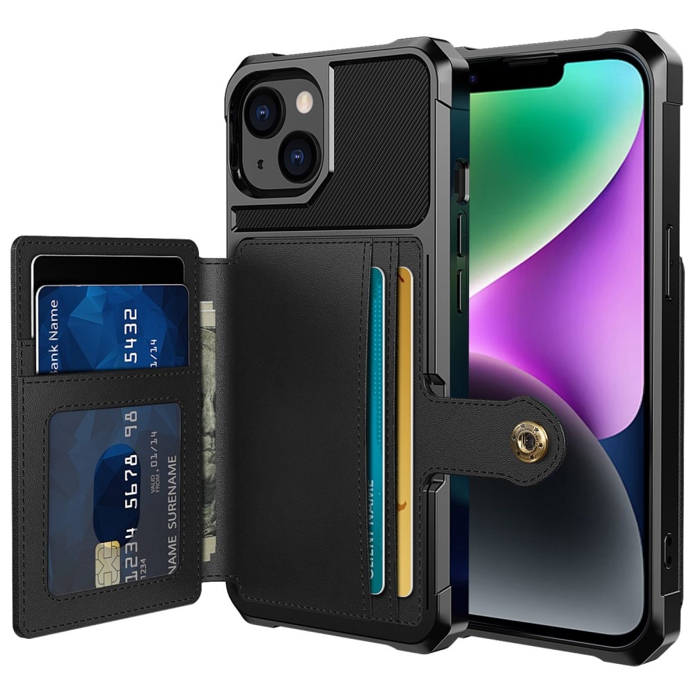iPhone 14 Tough Multi-slot Hoesje Zwart