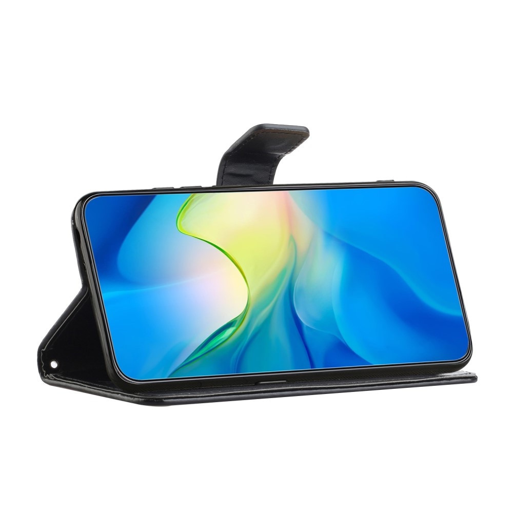 Samsung Galaxy A36 Leren vlinderhoesje Zwart