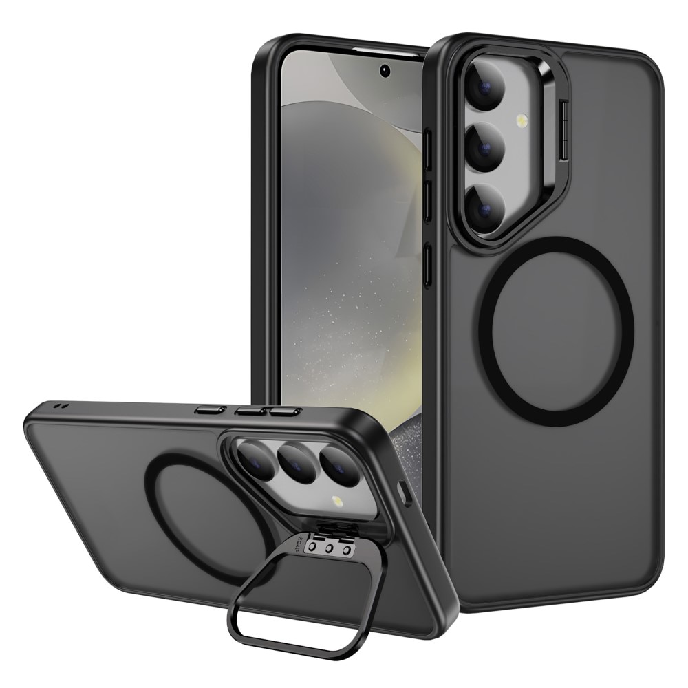 Samsung Galaxy S24 FE Hybridcase Kickstand MagSafe Zwart