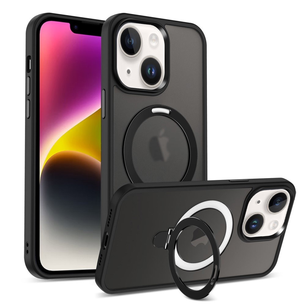 iPhone 13 Hybridcase MagSafe Ring Zwart
