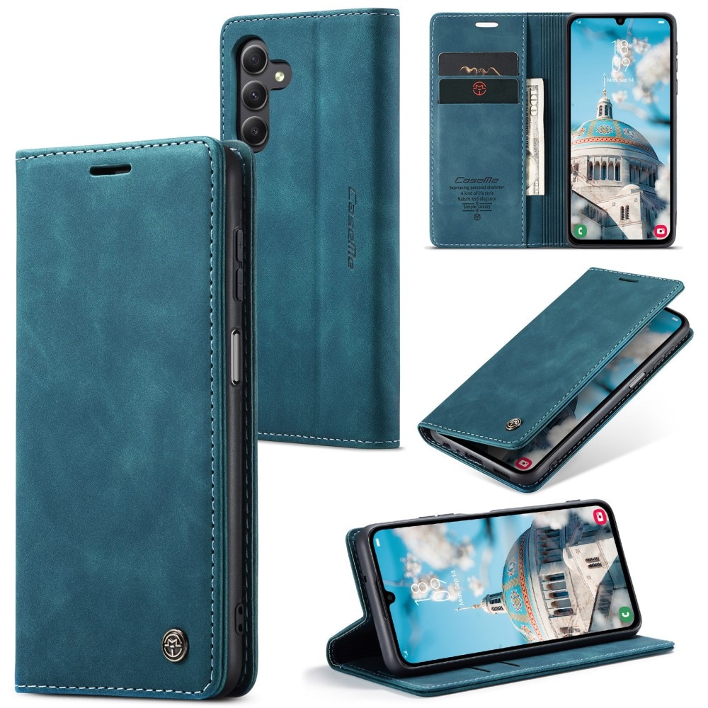 Slim Bookcover Hoesje Samsung Galaxy A15 Blauw