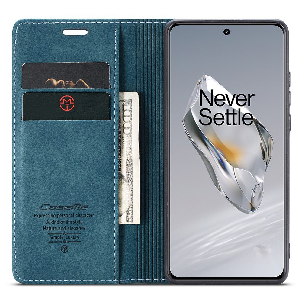Slim Bookcover Hoesje  OnePlus 12 Blauw