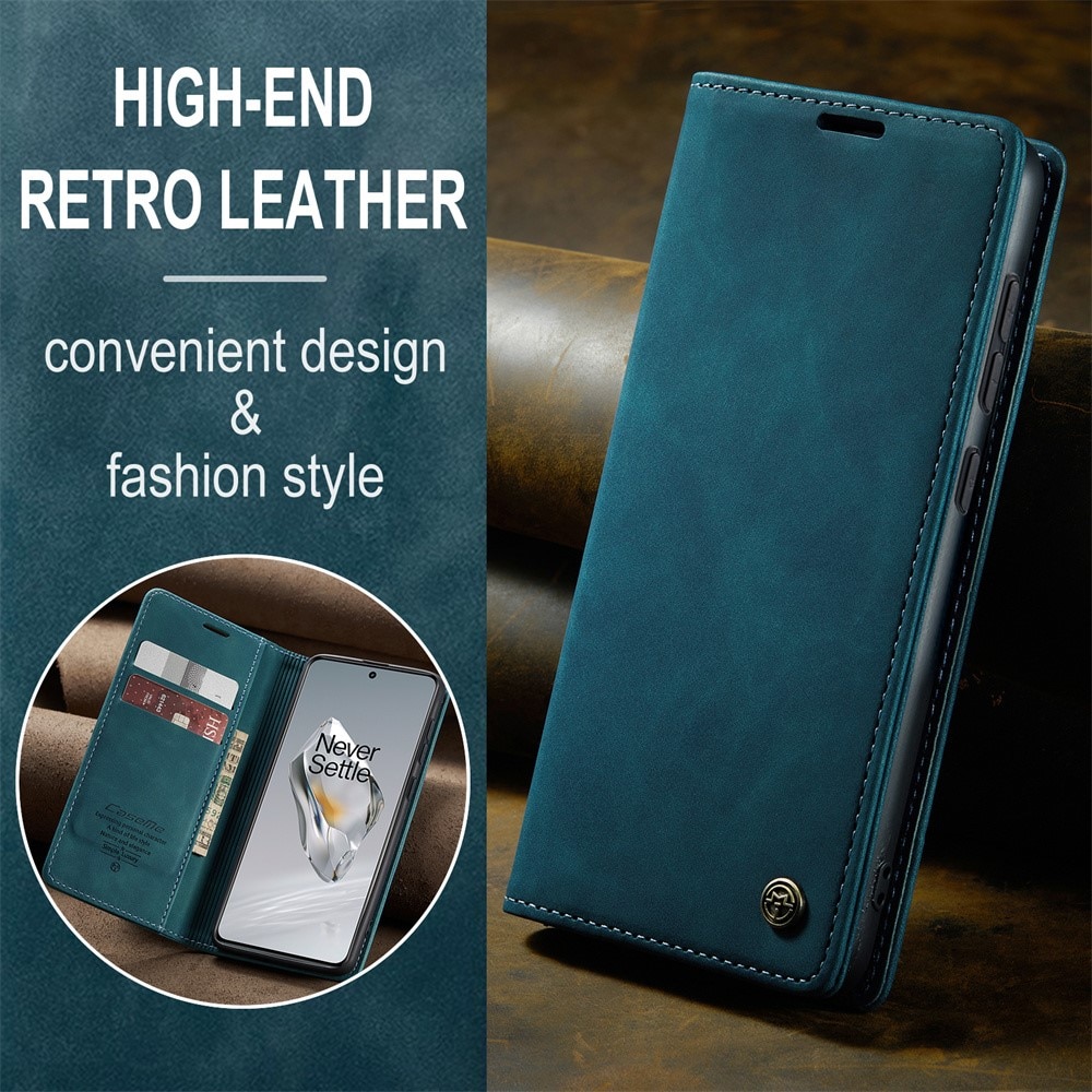 Slim Bookcover Hoesje  OnePlus 12 Blauw