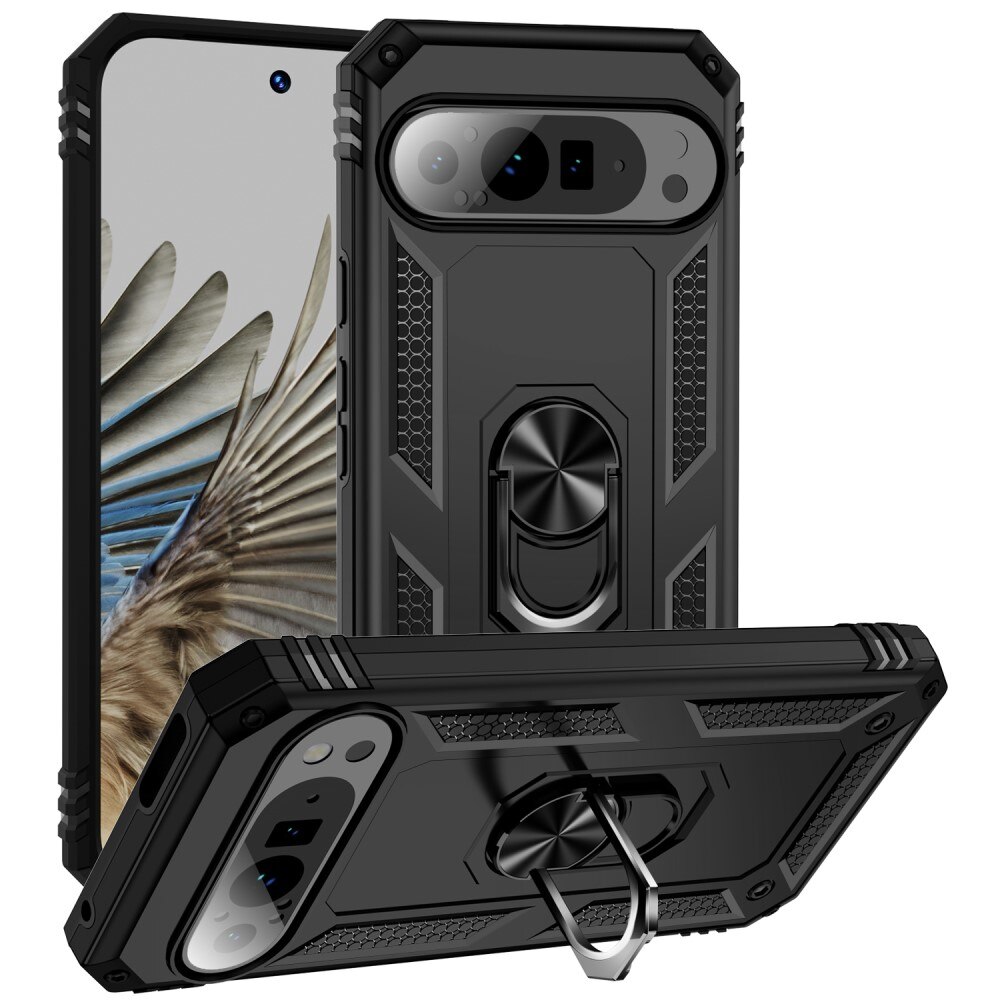 Google Pixel 9 Pro XL Hybridcase Tech Ring zwart