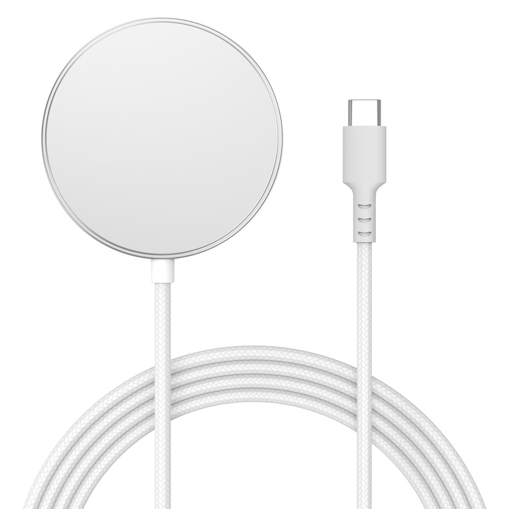Apple iPhone 16 Qi2 15W MagSafe Draadloze Oplaadpad wit
