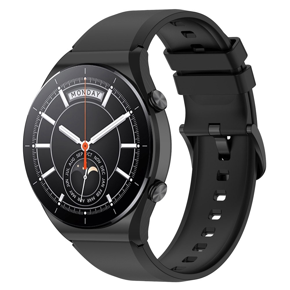 Xiaomi Watch S1/Watch S1 Active Siliconen bandje Zwart