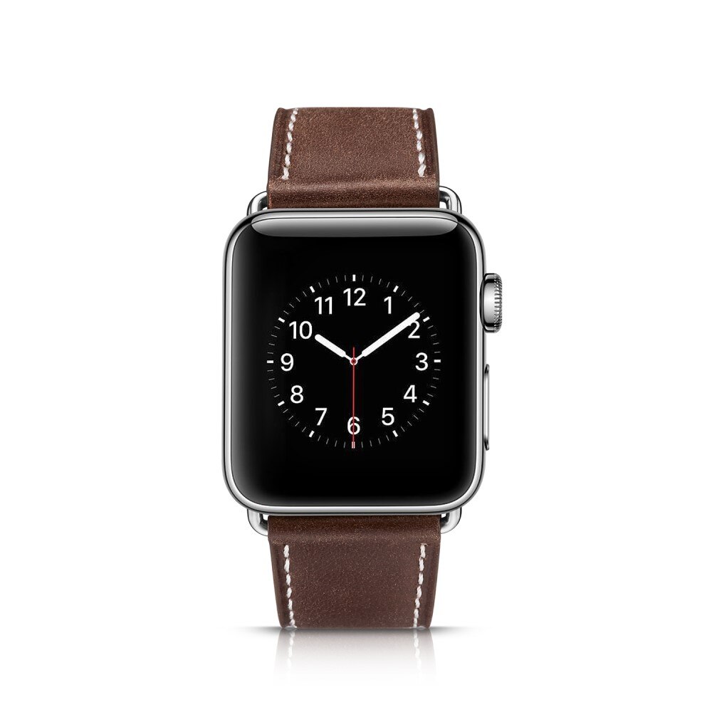 Apple Watch Series 8 45mm Leren bandje Bruin