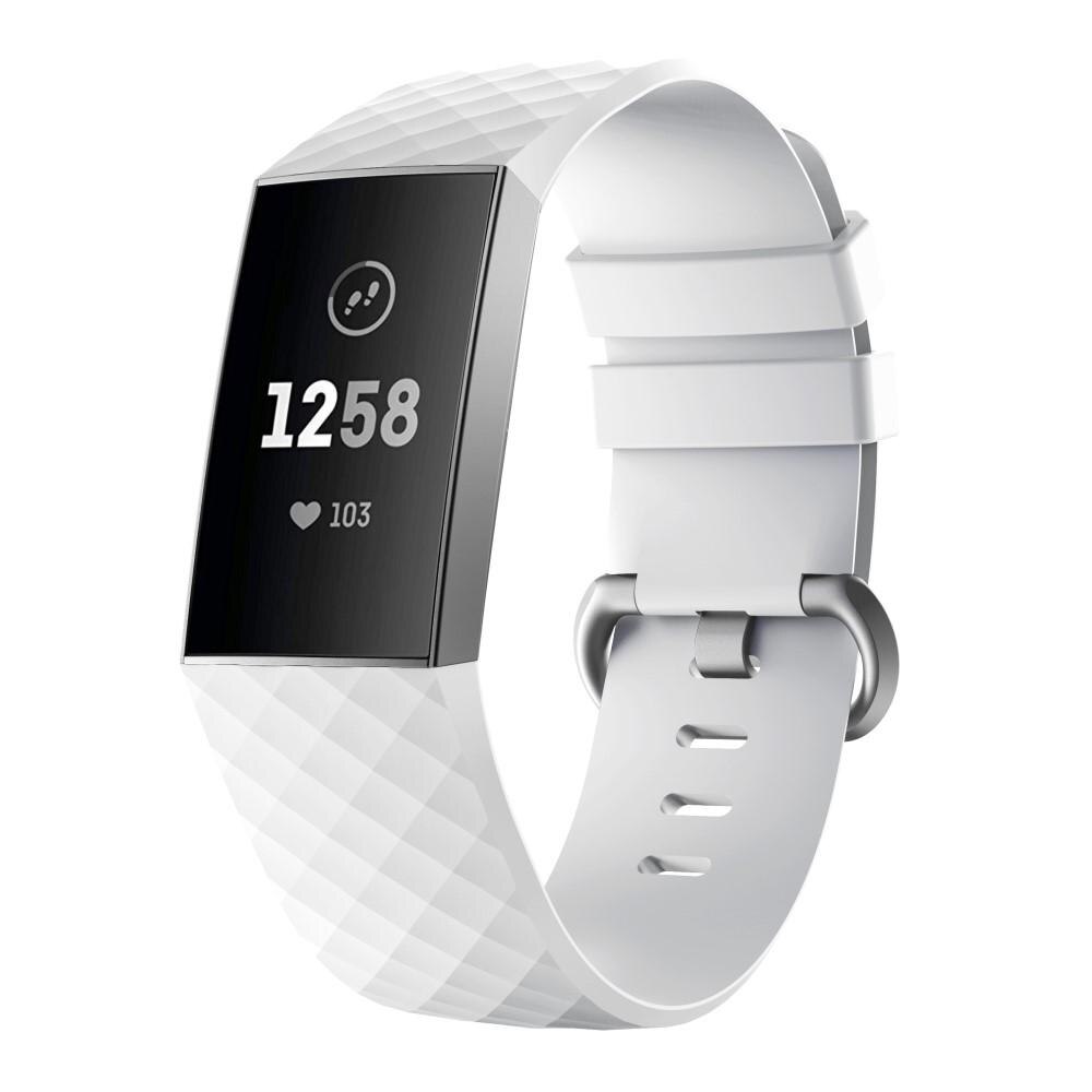 Fitbit Charge 3/Charge 4 Siliconen bandje Wit